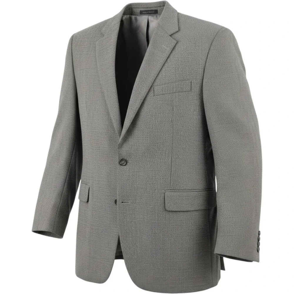 Lauren Ralph Lauren Mens 44L WOOL Houndstooth Micro Check 2-Button Blazer Sport